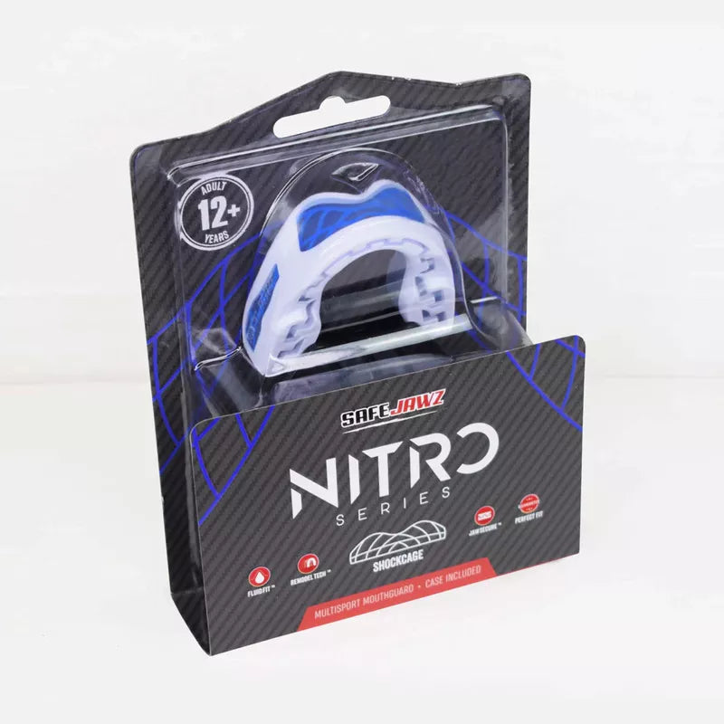 SAFEJAWZ  Nitro Series White & Blue štitnik za zube
