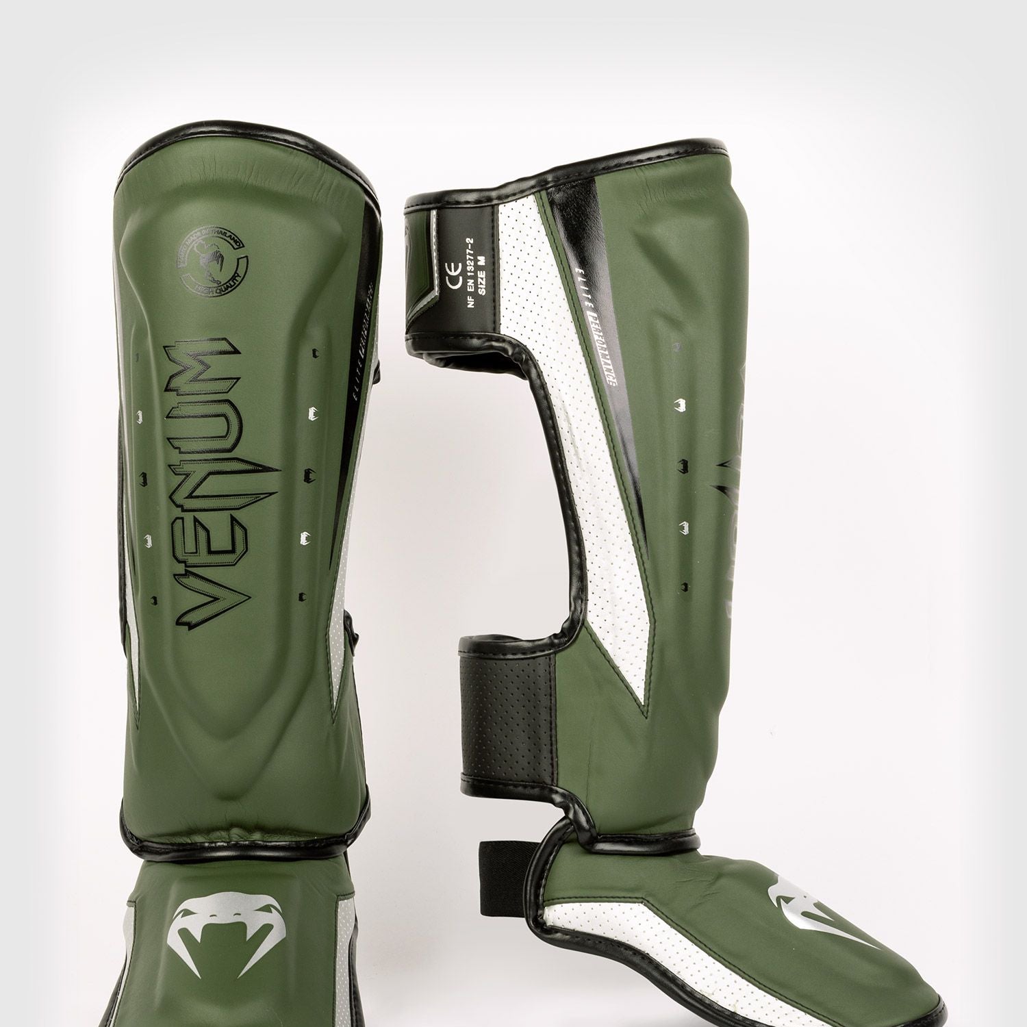 Venum Elite Evo Khaki/Silver Ščitniki za golen in nart