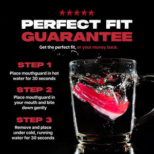 SAFEJAWZ Ice Pink Ščitnik Za Zobe Za Tiste Z Zobnim Aparatom