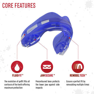SAFEJAWZ Blue ščitnik za zobe za tiste z zobnim aparatom