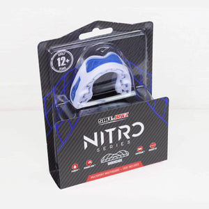 SAFEJAWZ  Nitro Series White & Blue Ščitnik Za Zobe