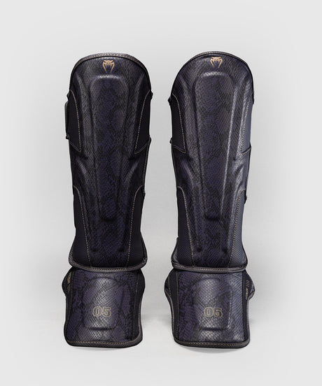 Venum Impact Evo Scales Shin Guards - Dark Purple
