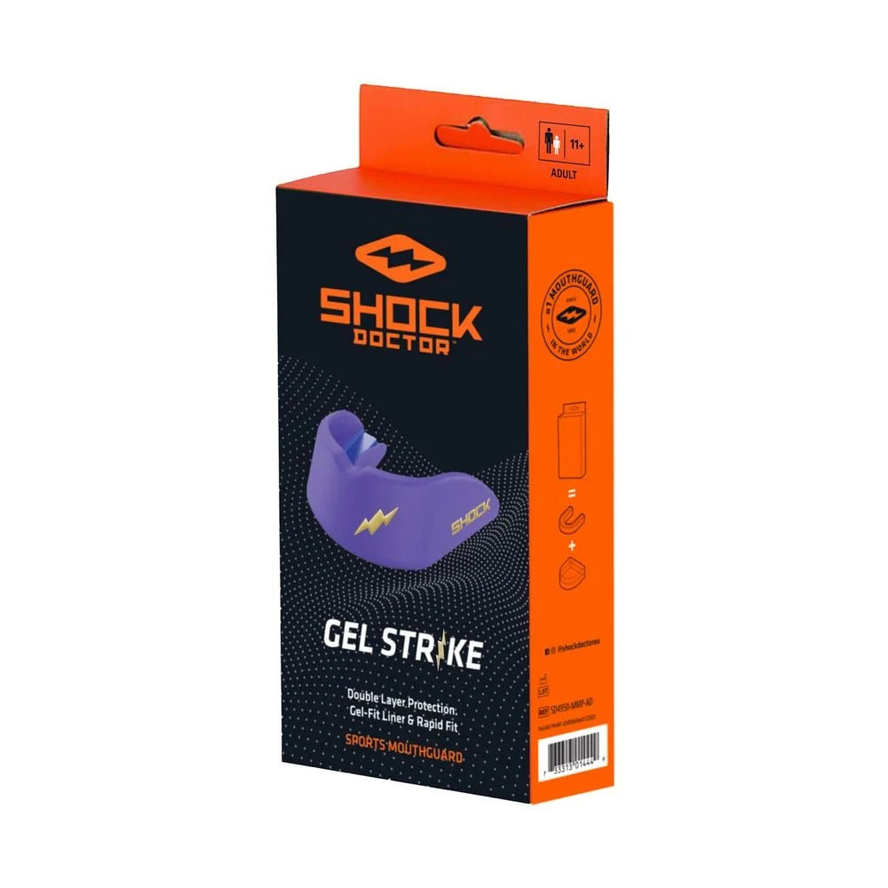 Shock Doctor Gel Strike Miami Purple Mouthguard