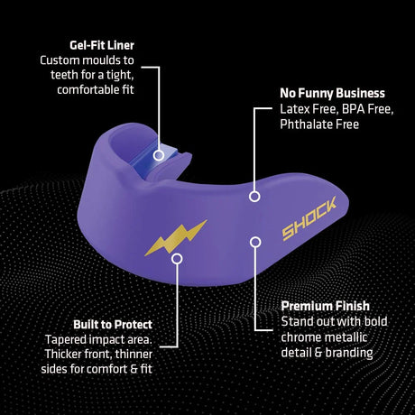 Shock Doctor Gel Strike Miami Purple ščitnik za zobe