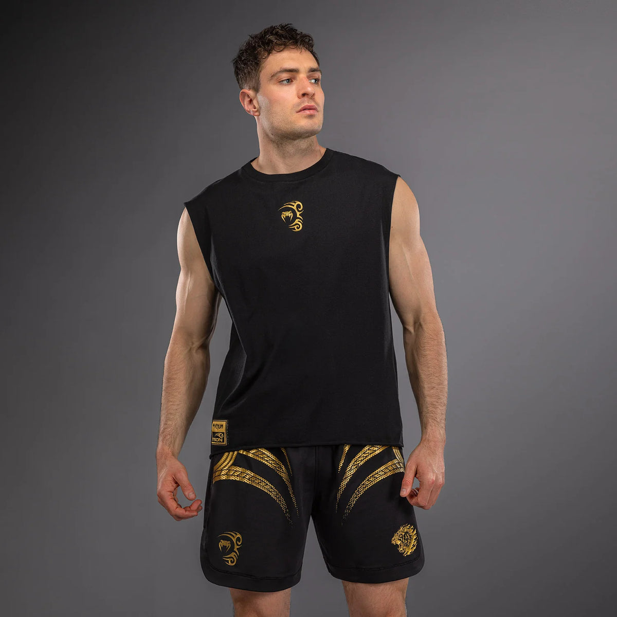 Venum x Mike Tyson Tiger Black/Gold Majica brez rokavov