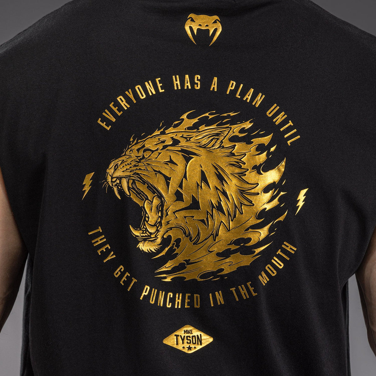 Venum x Mike Tyson Tiger Black/Gold Majica brez rokavov