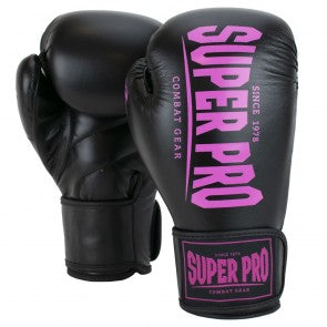 Super Pro Combat Gear Champ Black/Pink rokavice
