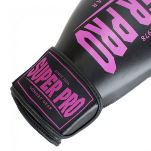 Super Pro Combat Gear Champ Black/Pink rokavice