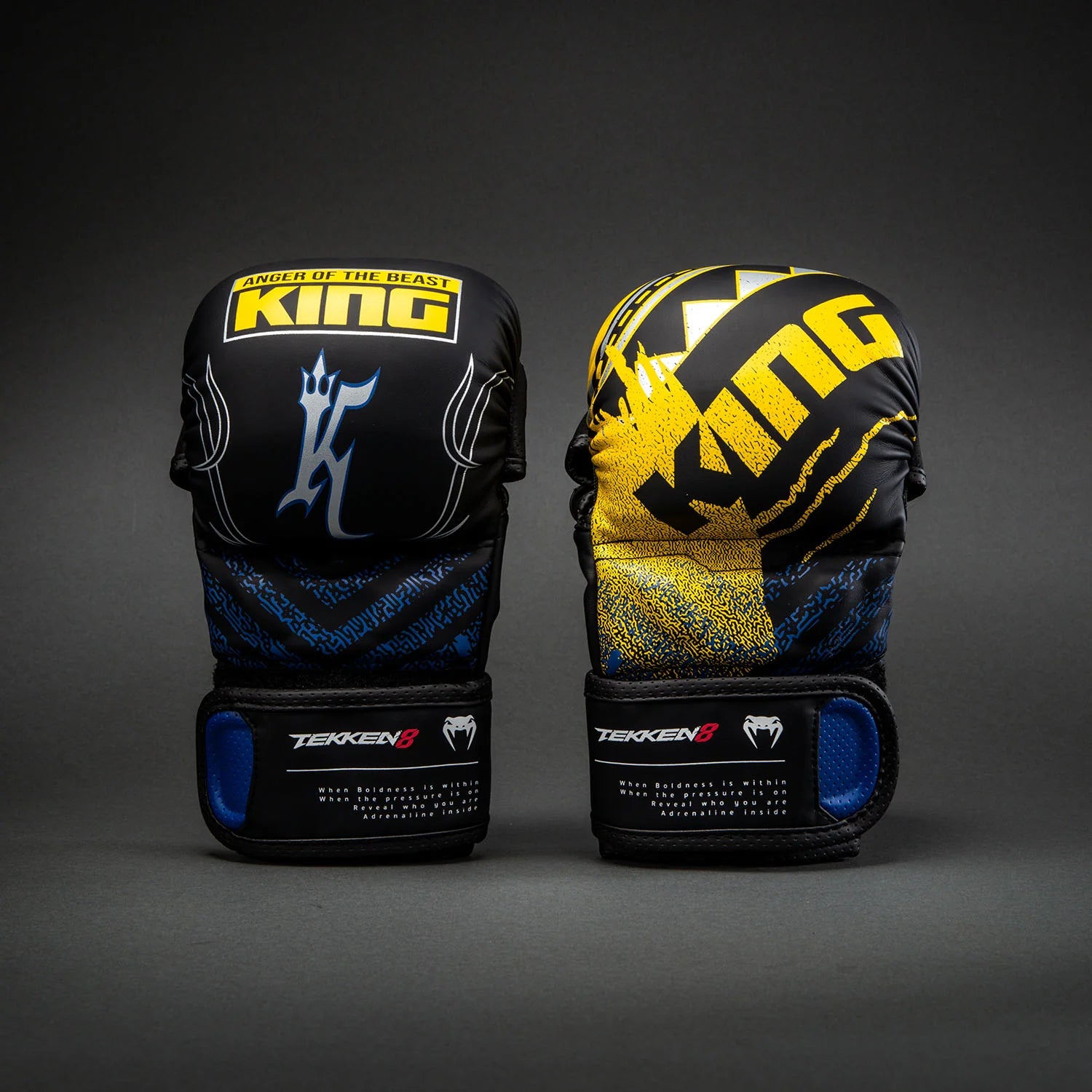 Venum x TEKKEN 8 - King - Black/Yellow MMA sparing rokavice