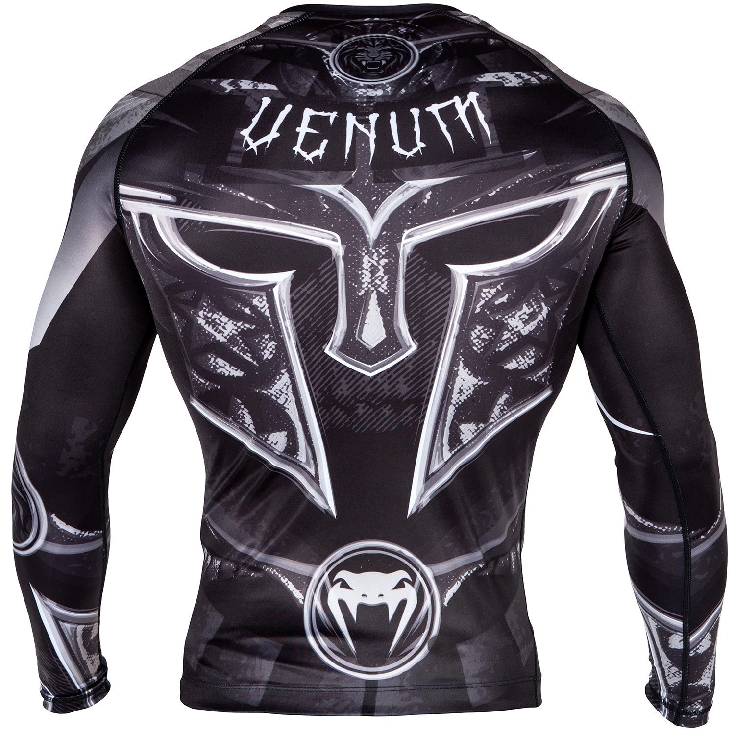 Venum Gladiator 3.0 Black/White rashguard dolgi rokavi