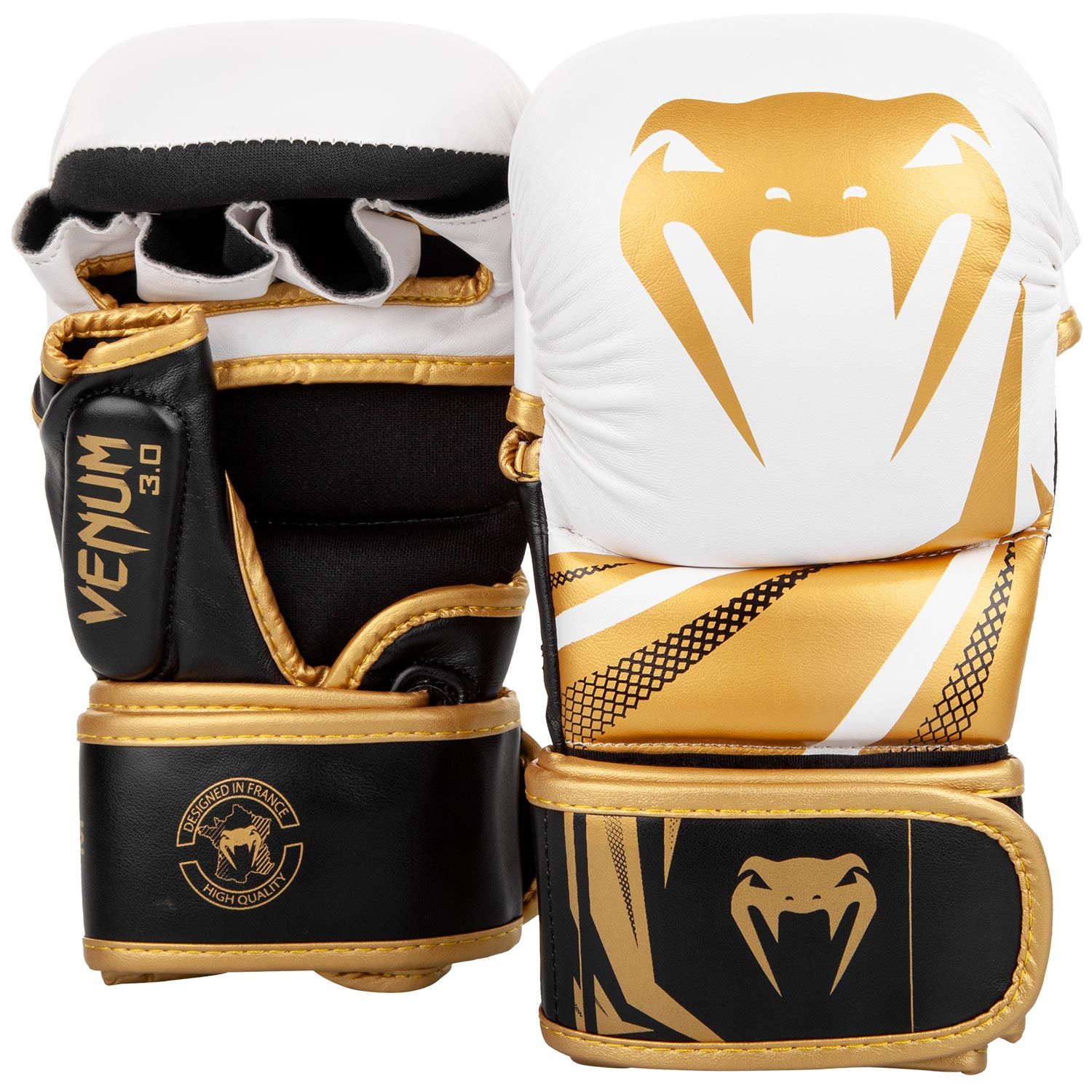 Venum Challenger 3.0 White/Black Gold rokavice MMA za sparing