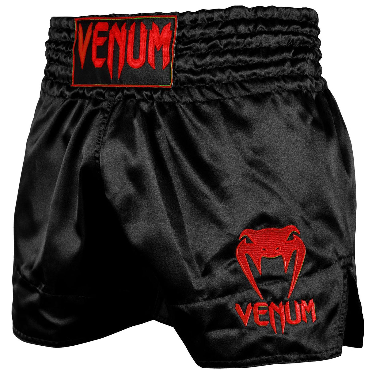 Venum Muay Thai Classic Black/Red hlačke za tajski boks