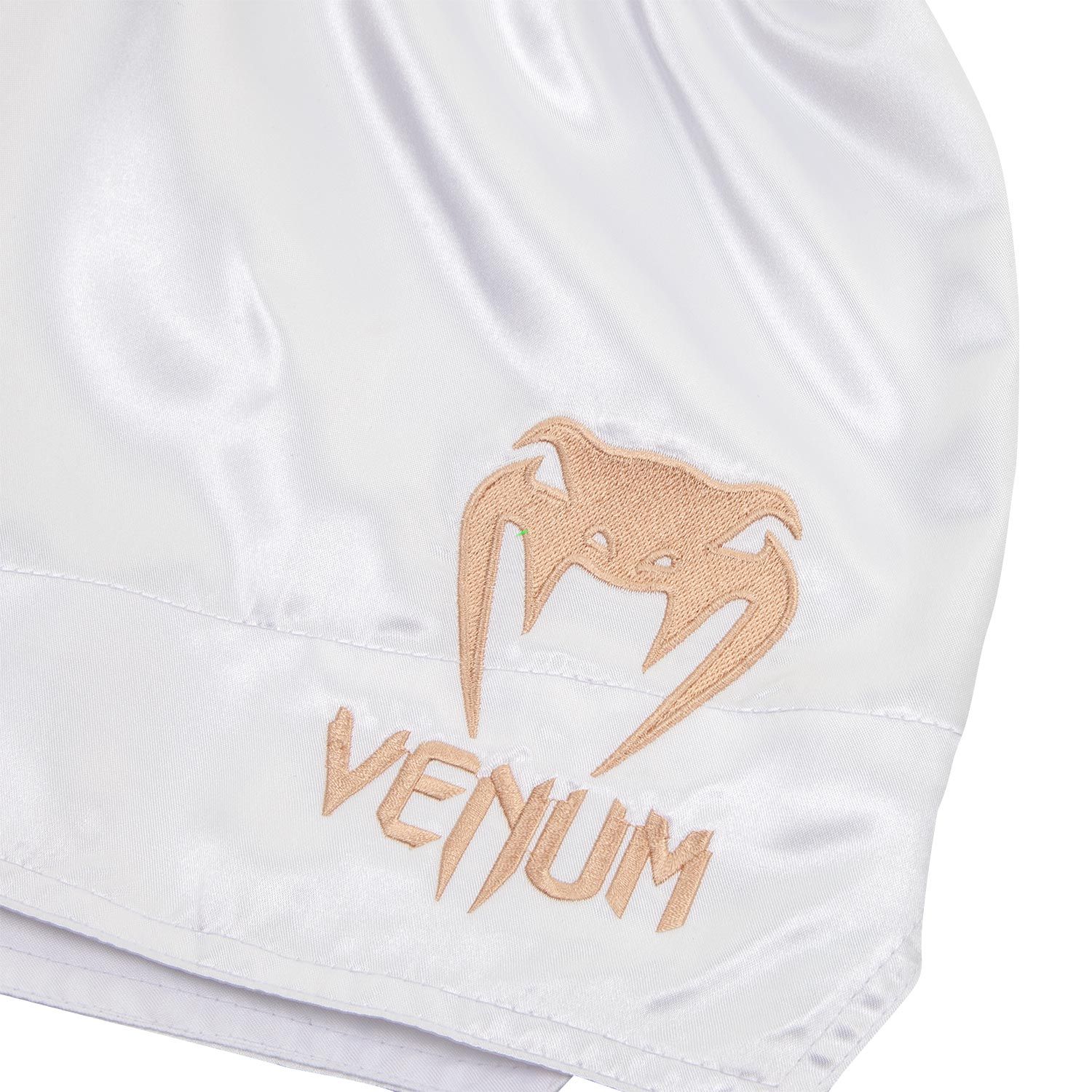Venum Muay Thai Classic White/Gold Thai Boxing Shorts