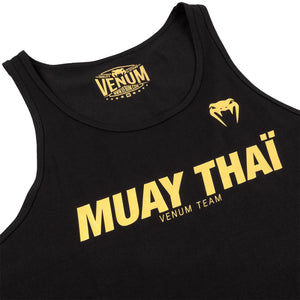 Venum Muay Thai VT Black/Gold moška majica brez rokavov