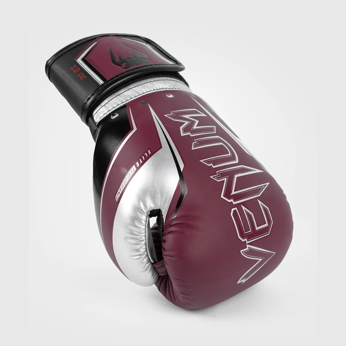 Venum Elite Evo Burgundy/Silver Gloves