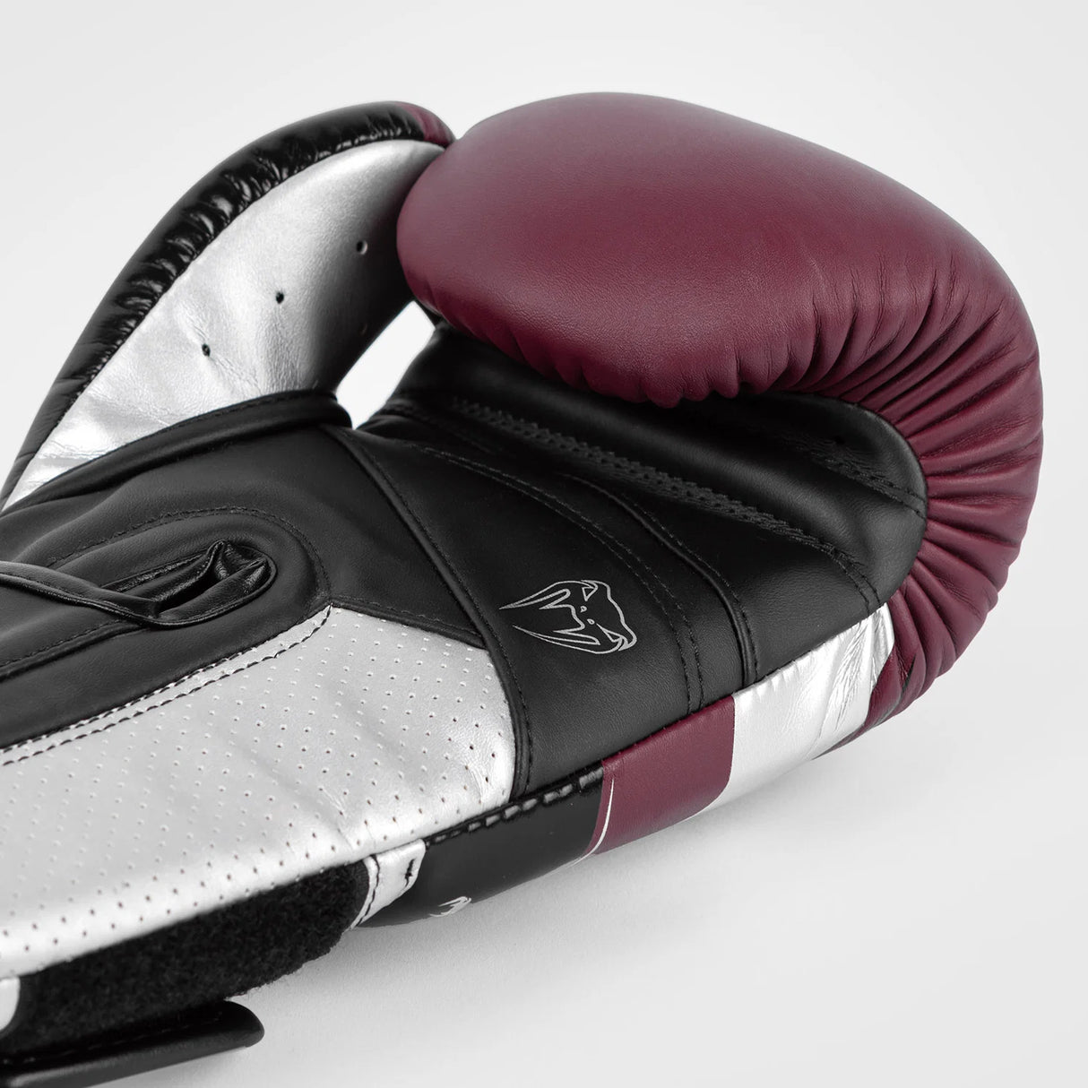 Venum Elite Evo Burgundy/Silver Gloves