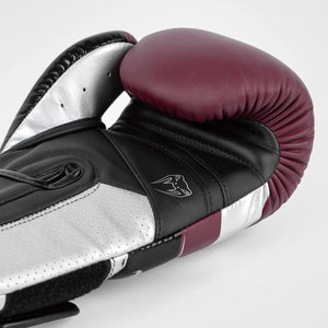 Venum Elite Evo Burgundy/Silver Gloves