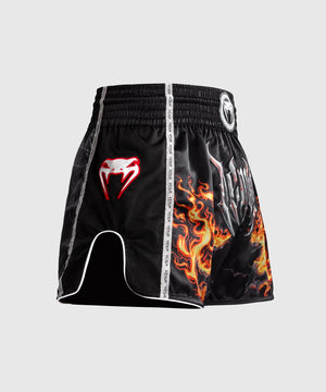 Venum Gladiator 5.0 Black/Neon Orange Hlačke Za Tajski Boks
