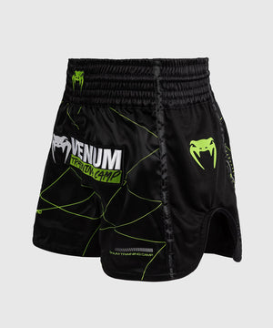Venum Training Camp 4.0 Black/Neo Green Hlačke Za Tajski Boks