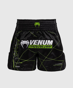 Venum Training Camp 4.0 Black/Neo Green Hlačke Za Tajski Boks