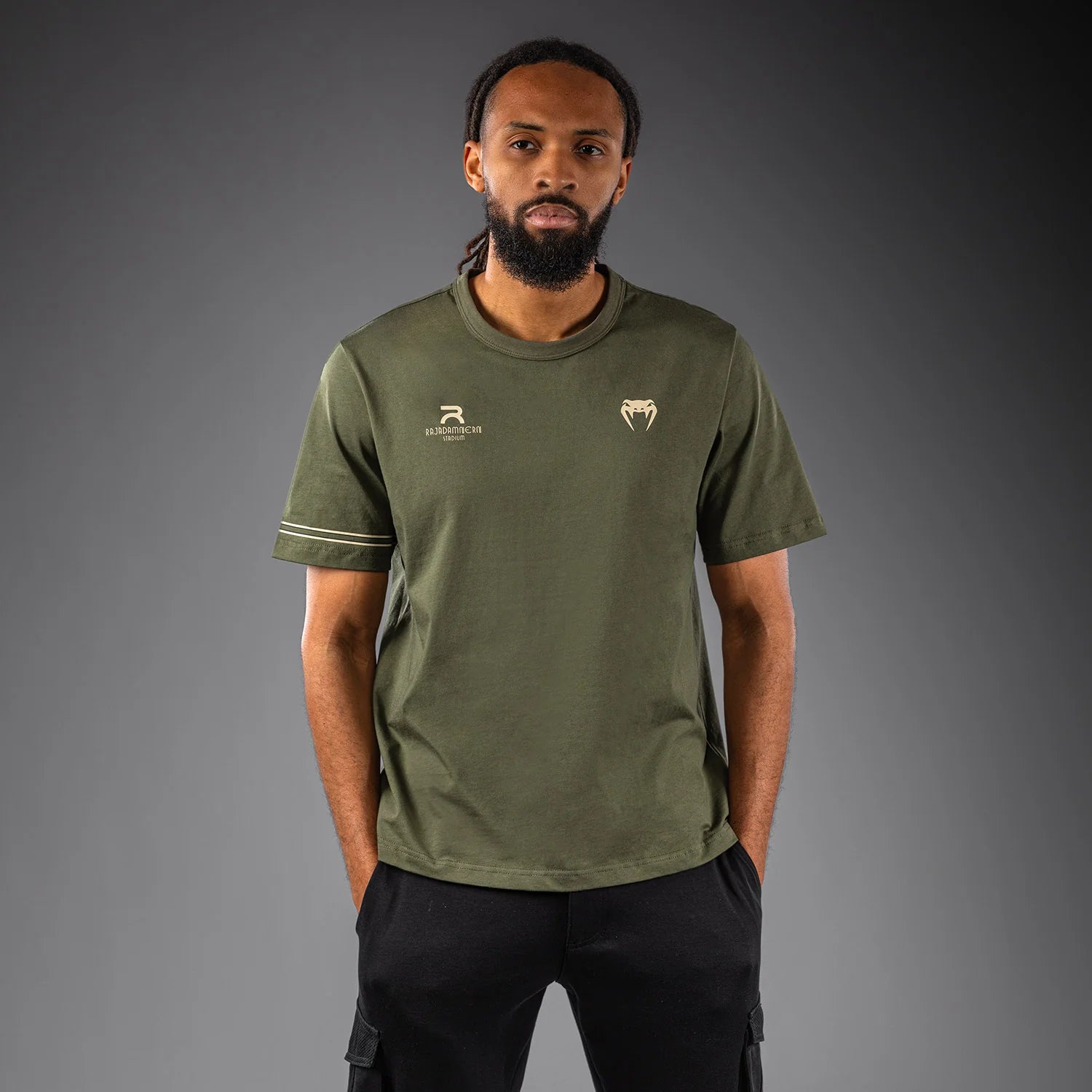 Venum x Rajadamnern Military Green majica