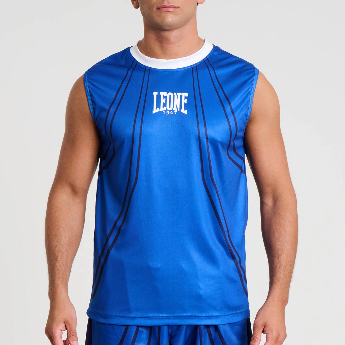 Leone 1947 AB995 WAKO Blue Sleeveless T-shirt