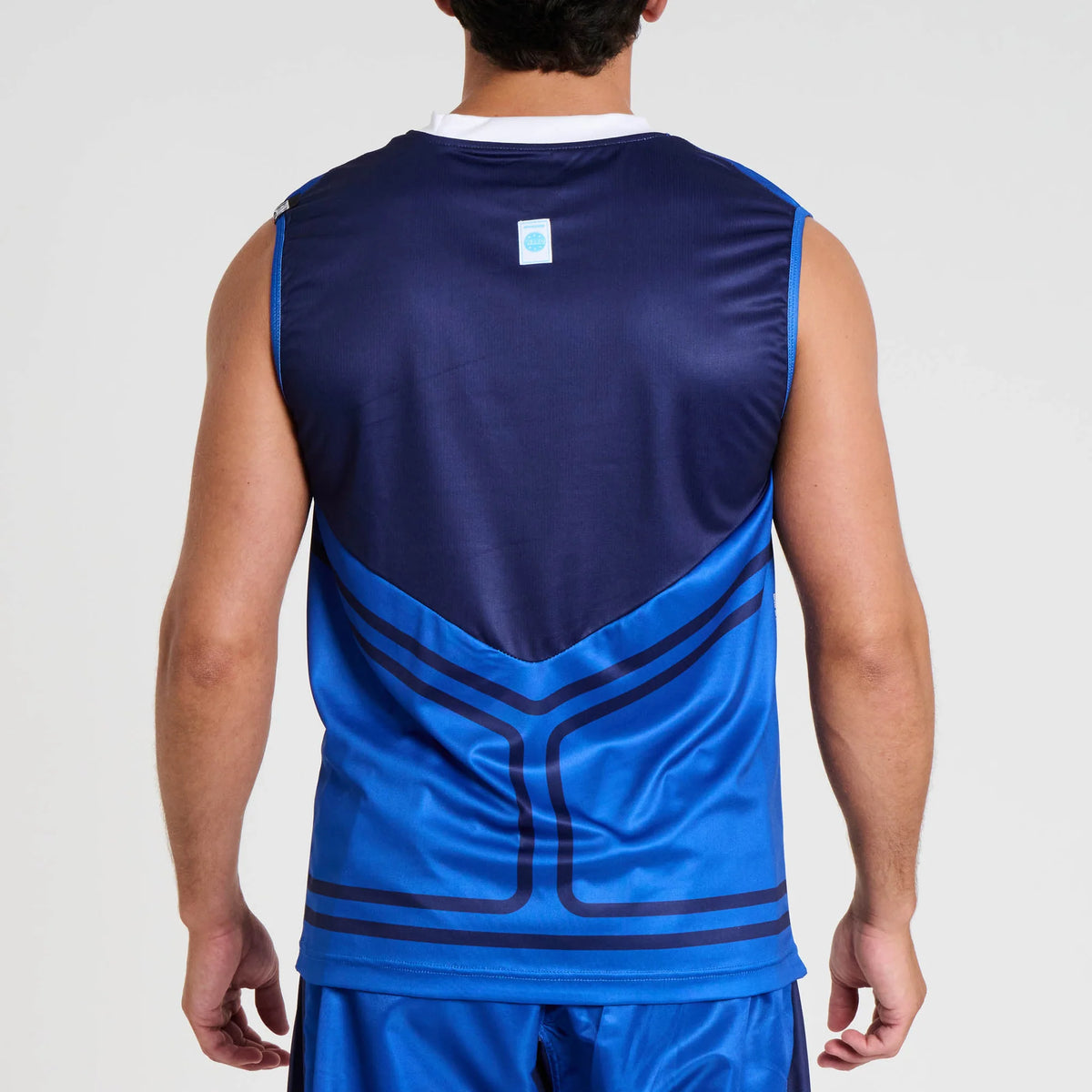 Leone 1947 AB995 WAKO Blue Sleeveless T-shirt