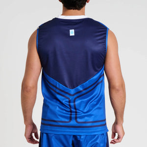 Leone 1947 AB995 WAKO Blue Sleeveless T-shirt