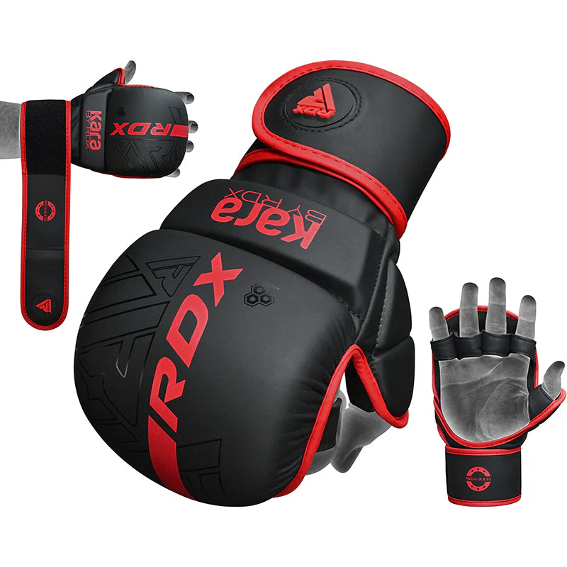RDX F6 Black/Red Mma sparing rokavice
