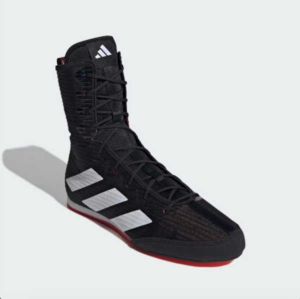 Adidas Box Hog 4 Black/White/Ruby boksačke cipele