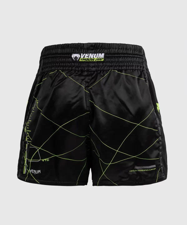 Venum Training Camp 4.0 Black/Neo Green Hlačke Za Tajski Boks