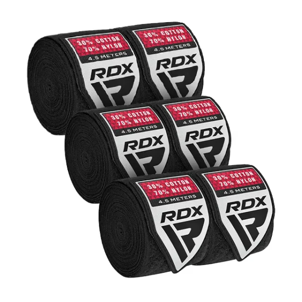 3 Pack RDX RB Gel Black bandaže
