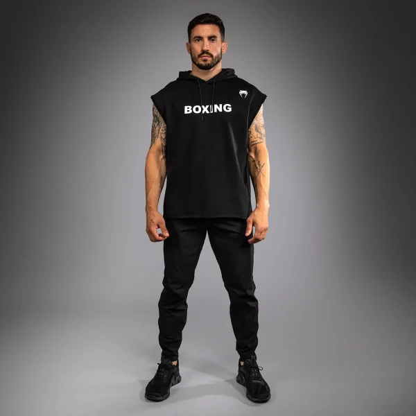 Venum Boxing VT Black/White kapucar brez rokavov