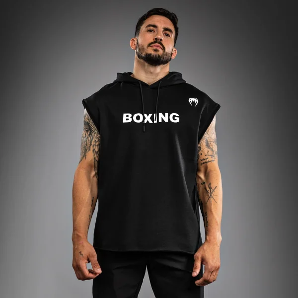 Venum Boxing VT Black/White kapucar brez rokavov