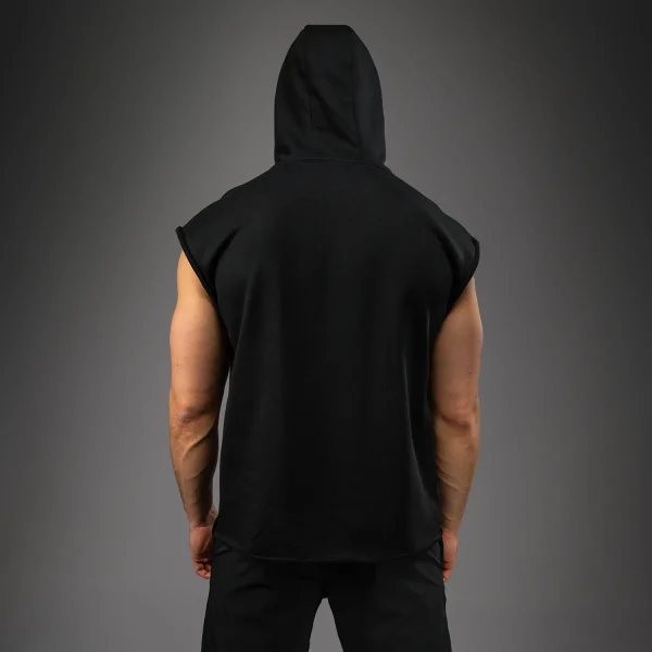 Venum Muay Thai VT Black/White kapucar brez rokavov