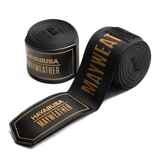 Hayabusa Mayweather 180" Deluxe Black bandaže