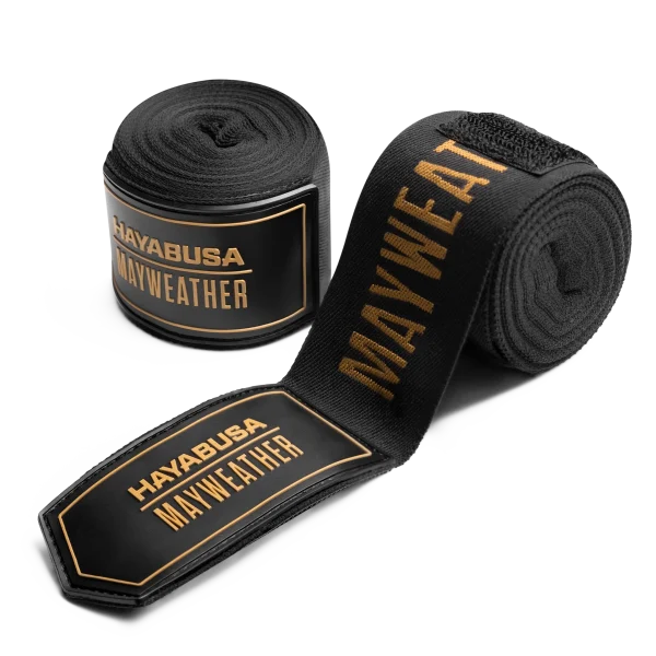 Hayabusa Mayweather 180" Deluxe Black Bandaže