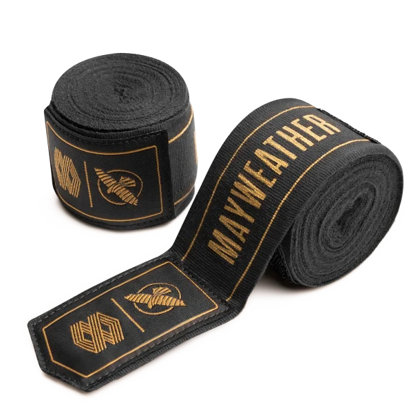 Hayabusa Mayweather 180" Stretch Black Bandaže
