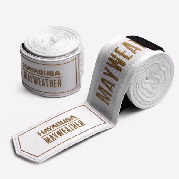 Hayabusa Mayweather 180" Deluxe White Bandaže