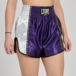 Leone 1947 Training Thai AB760 Dark Purple hlačke za tajski boks