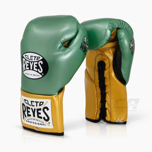 Cleto Reyes Official WBC Green/Gold  Rokavice Za Boks Na Vezalke