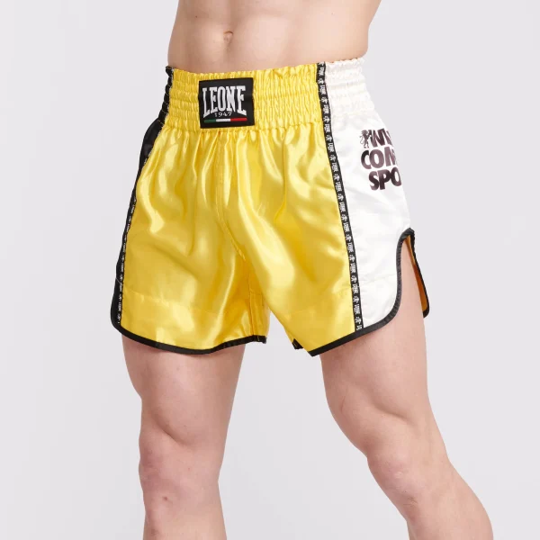 Leone 1947 Training Thai AB760 Yellow hlačke za tajski boks