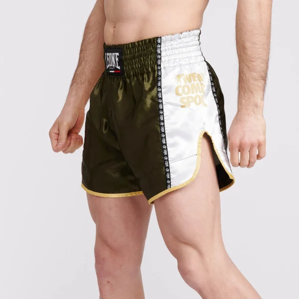 Leone 1947 Training Thai AB760 Green hlačke za tajski boks