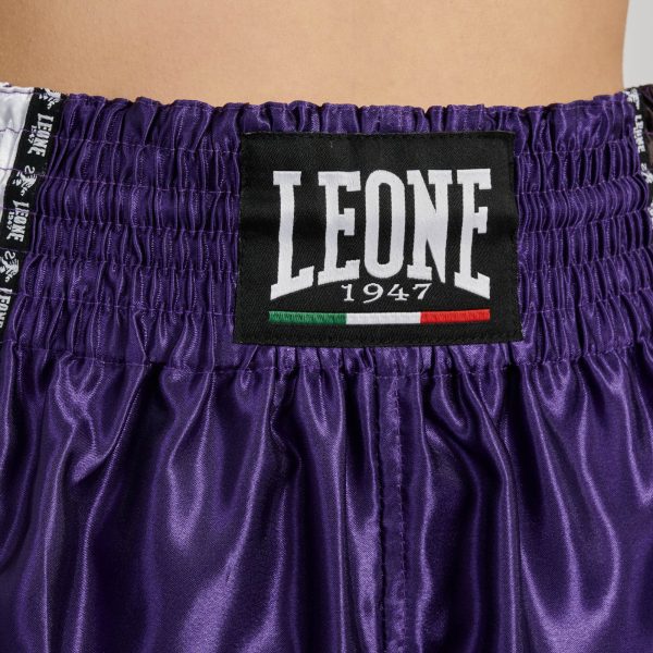 Leone 1947 Training Thai AB760 Dark Purple hlačke za tajski boks
