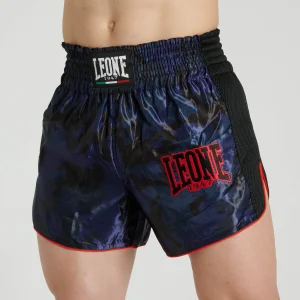 Leone 1947 Camo Fight AB880 Blue hlačke za tajski boks