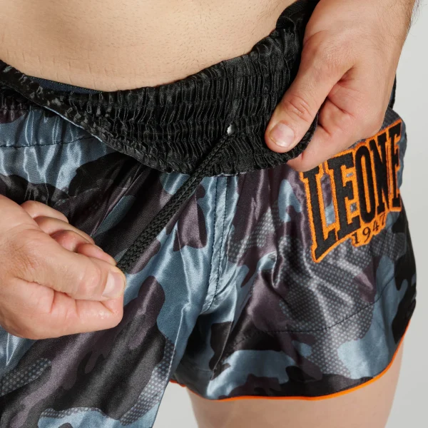 Leone 1947 Camo Fight AB880 Light Grey hlačke za tajski boks