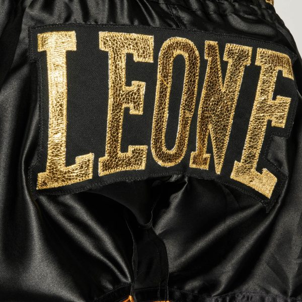 Leone 1947 Thai Khao Lak AB876 Black hlačke za tajski boks