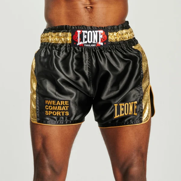 Leone 1947 Thai Khao Lak AB876 Black hlačke za tajski boks