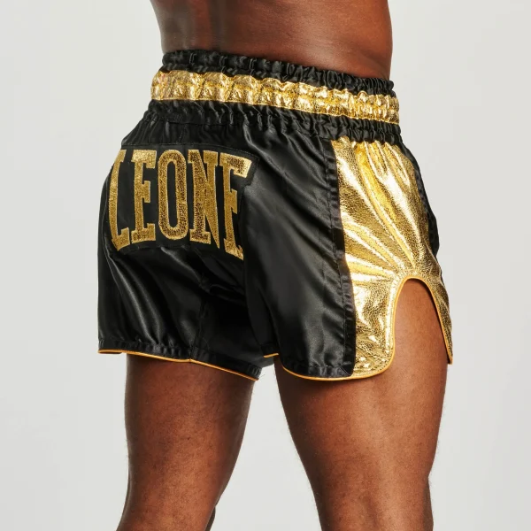 Leone 1947 Thai Khao Lak AB876 Black hlačke za tajski boks