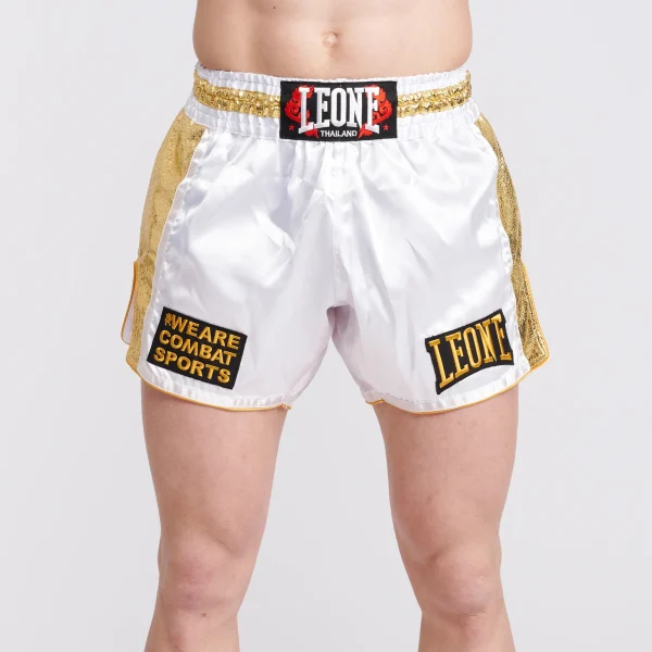 Leone 1947 Thai Khao Lak AB876 White hlačke za tajski boks